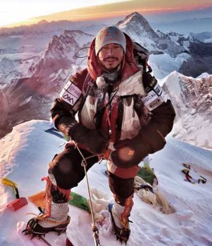Nirmal Purja durante su ascensión al Everest. Mayo 2019.