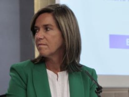 La ministra de Sanidad, Ana Mato, durante la rueda de prensa del viernes tras el Consejo de Ministros.