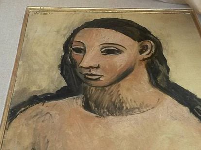 Imagen del cuadro de Pablo Picasso cabeza de mujer joven, el lienzo por el que Jaime Botín ha sido hayado culpable de contrabando.