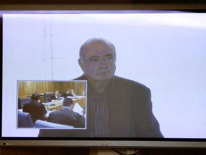 José María Aldaia declara por videoconferencia en el juicio por su secuestro.