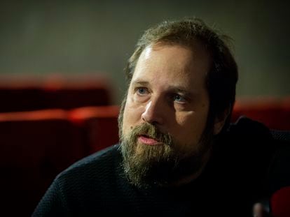 Carlos Vermut, durante una entrevista en 2022 en Madrid por su película 'Mantícora'.
