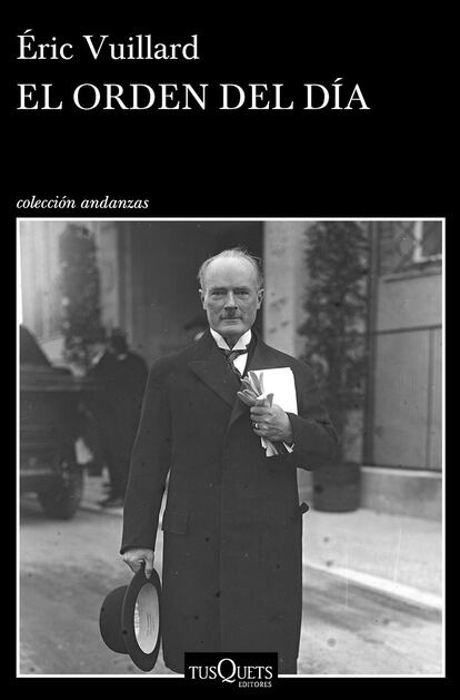 Éric Vuillard (Lyon, 1968) ganó el premio Goncourt por este relato sobre cómo los grandes empresarios alemanes financiaron el ascenso de Hitler al poder por miedo al comunismo. Igual que en sus libros anteriores, Vuillard bucea en la historia para entender qué nos ha conducido adonde estamos hoy. - 'El orden del día'. Éric Vuillard. Traducción de Javier Albiñana. Tusquets.