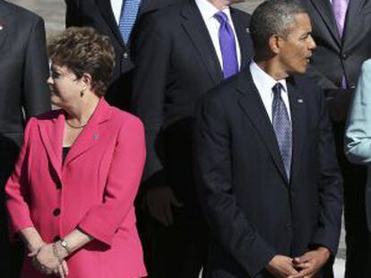 Dilma Rousseff y Barack Obama.