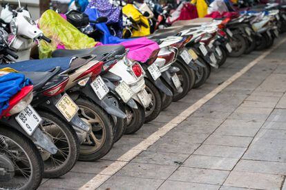 Motos en Hanói.