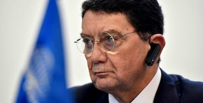 El secretario general de la Organización Mundial del Turismo (OMT), Taleb Rifai, este martes en Madrid.