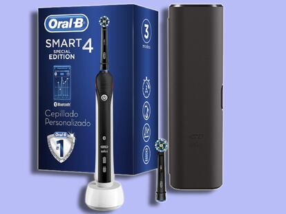 Describimos el cepillo eléctrico Oral-B Smart 4, con funda de viaje y función Bluetooth, ahora rebajado un 46% en Amazon.