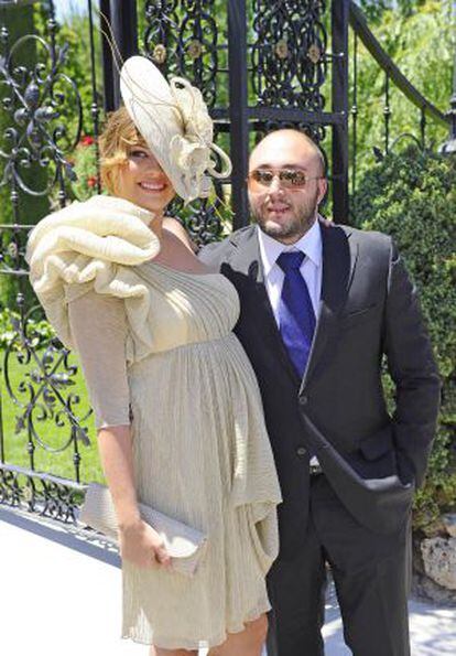 Jessica Bueno y Kiko Rivera en la boda de Tamara Gorro con el futbolista Ezequiel Garay.