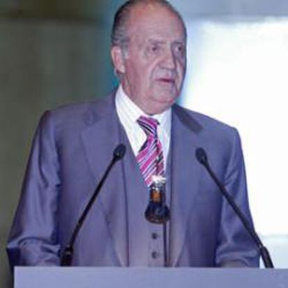 El rey Juan Carlos I en el encuentro del ESADE.