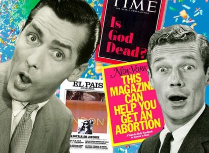 Ejemplos de los años sesenta (Time), setenta (El País Semanal) o actual (New York Magazine) de portadas que crearon conversación y polémica por tratar temas candentes con titulares arriesgados.
