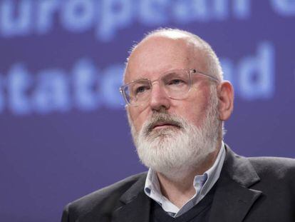 El vicepresidente de la Comisión Europea Frans Timmermans.