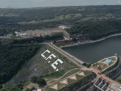 La hidroeléctrica de la Angostura en el Estado de Chiapas, operada por la Comisión Federal de Electricidad.