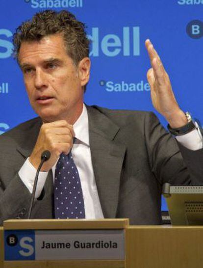 El consejero delegado del Banco Sabadell, Jaume Guardiola