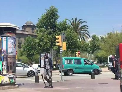 Detenido el mantero que agredió a un guardia urbano en la Barceloneta