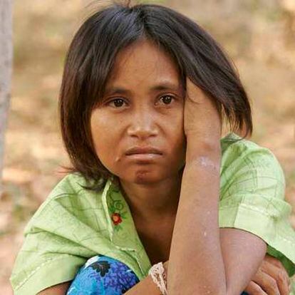 Rochom P&#39;ngieng, la <i>mujer salvaje</i> descubierta recientemente en Camboya.