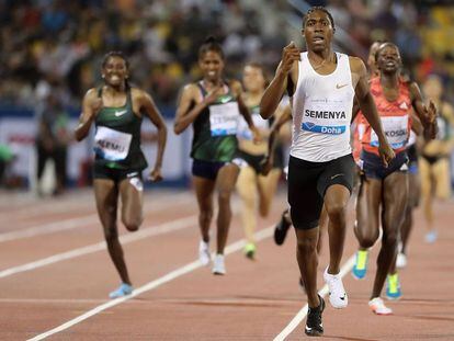 Semenya, el 4 de mayo, ganando los 1.500m de la Diamond League.