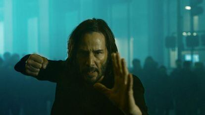 Keanu Reeves , en 'Matrix Resurrections'.