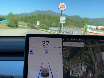 Señal de Burger King y Tesla