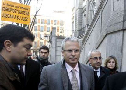 Garzón, a su llegada al Supremo la semana pasada.