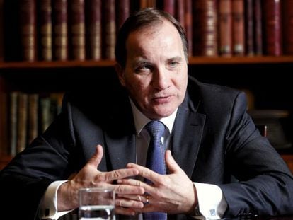 Stefan L&ouml;fven, el viernes en Madrid. 