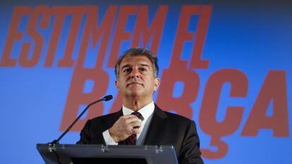 El presidente del Barça, Joan Laporta, en una foto de archivo.