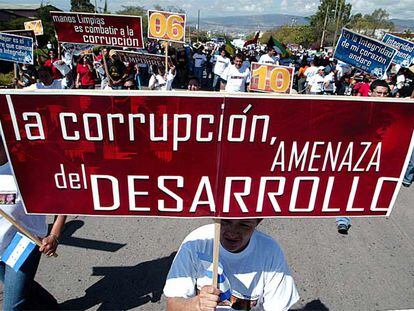 Manifestación celebrada en Tegucigalpa (Honduras) en febrero de 2007.