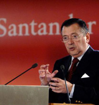 El Consejero Delegado del Banco Santander, Alfredo Sáenz