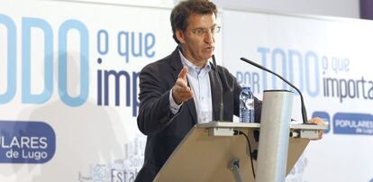 El presidente del PPdeG, Alberto Núñez Feijóo.