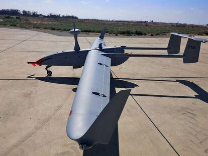 Drone militar de fabricación israelí adquirido por Chipre.