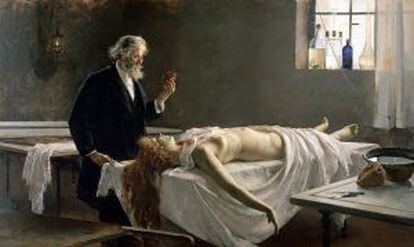 'La autopsia', del pintor valenciano Enrique Simonet.