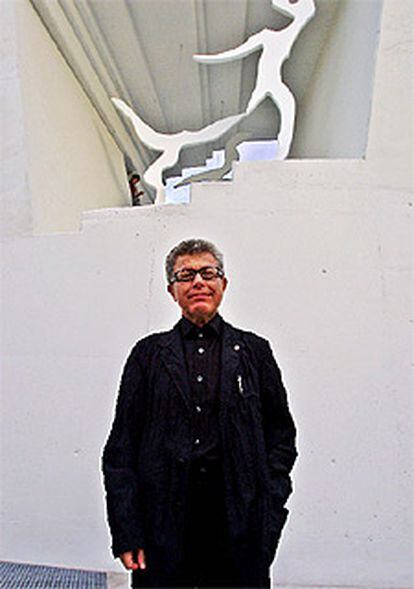 Daniel Libeskind, en el taller inaugurado en Mallorca.