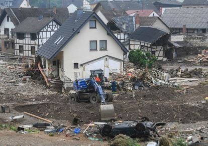 Casas destruidas por las riadas en el pueblo alemán de Schuld, este 17 de julio.
