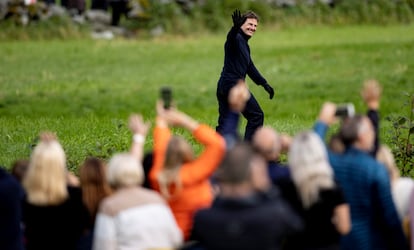 Tom Cruise, en el rodaje de 'Misión: Imposible' en Stranda, Noruega, el 6 de septiembre de 2020.