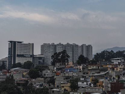 Vista panorámica de la zona de Santa Fe en la Ciudad de México