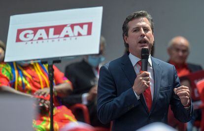 Juan Manuel Galán, del Nuevo Liberalismo, en un evento de campaña.