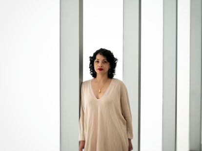Amanda de la Garza en el Museo Universitario Arte Contemporáneo (MUAC-UNAM)  en Ciudad de México el día 26 de mayor de 2022.