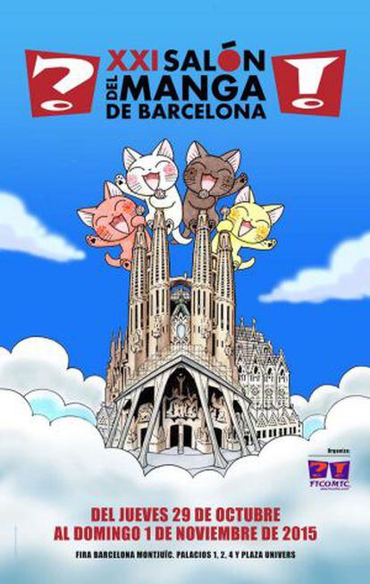 Cartel del XXI Salón del Manga.
