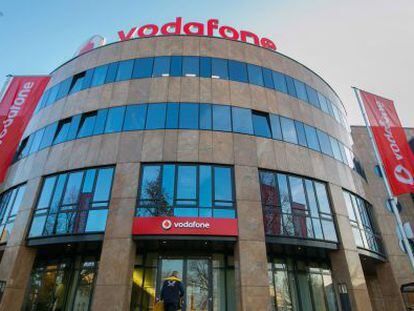 Sede de Vodafone en Berlín, el pasado jueves.