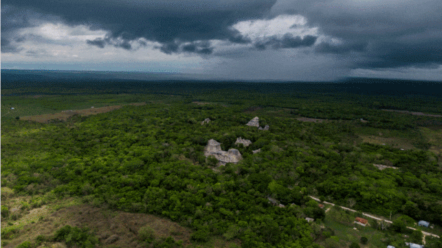 Vista de diferentes paisaje de la ruta del Tren Maya, México el día 07 de junio de 2020. El presidente de México Andrés Manuel López Obrador ha dado inicio a las obras de construcción del proyecto Tren Maya. Uno de los principales proyectos de la actual administración, está proyectado a terminarse en un periodo de 4 años y contara con 18 estaciones y más de 1500 kilómetros de ruta que le darán la vuelta a la península de Yucatán, pasado por 5 estados del sureste mexicano.