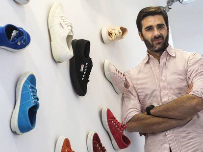 Lorenzo Boglione, portavoz de la marca de zapatillas Superga.  