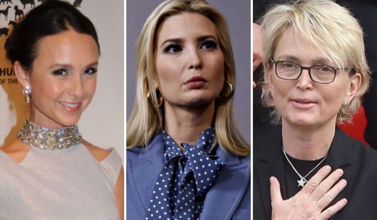 Ivanka Trump y Georgina Bloomberg y Claude Chirac.