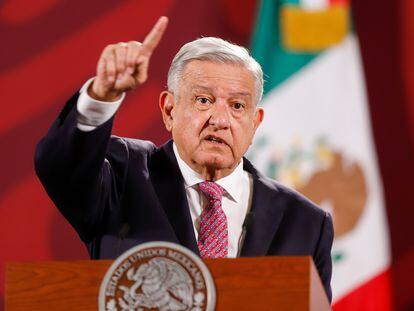 Andrés Manuel López Obrador, presidente de México, en una conferencia de prensa el 10 de octubre pasado.