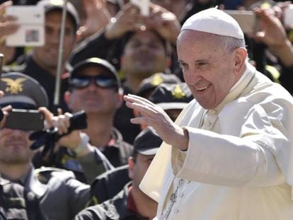 El Papa, en la plaza de San Pedro.