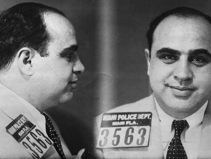 Ficha policial de Al Capone.