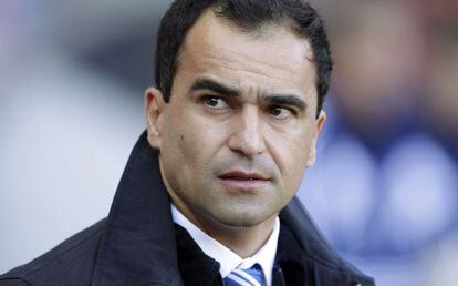 Roberto Mart&iacute;nez, nuevo entrenador del Everton, en un partido de la pasada temporada.