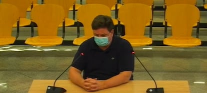 José Luis Peñas, during his testimony as a witness in the trial on Gürtel's businesses in Boadilla, last November.