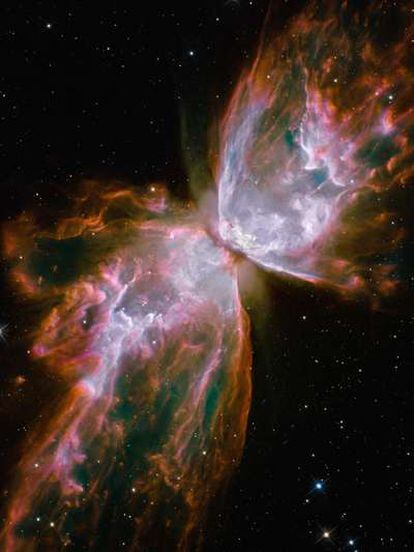 La nebulosa planetaria NGC 6302, fotografiada por la nueva cámara del <i>Hubble</i> WFC-3