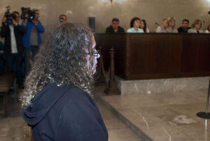 Mónica Juanatey, acusada de ahogar a su hijo, en el juicio.