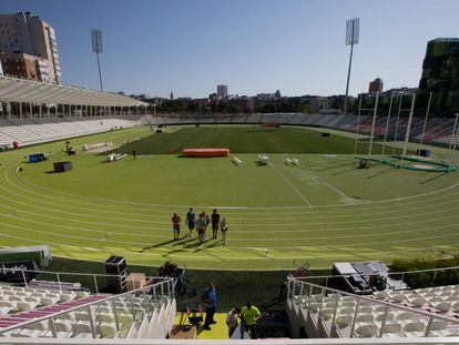 Vista general del estadio Vallehermoso.