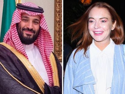Mohamed Bin Salman y Lindsay Lohan.
