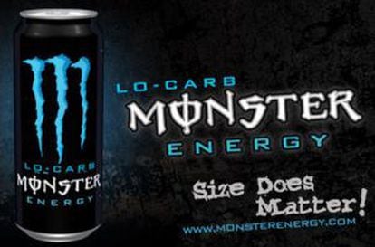 "El tamaño sí importa", dice la publicidad de Monster Energy